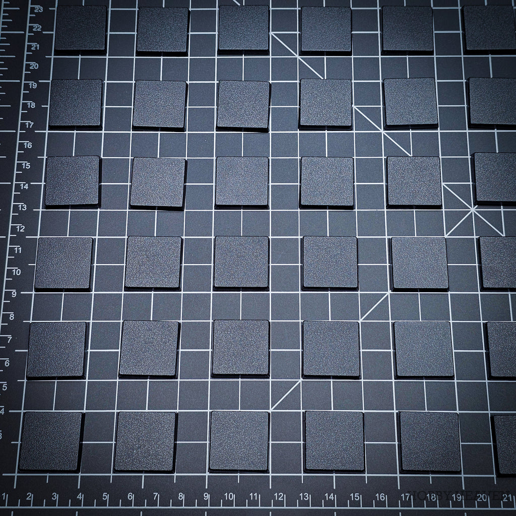 25mm Square Plain Plastic Bases