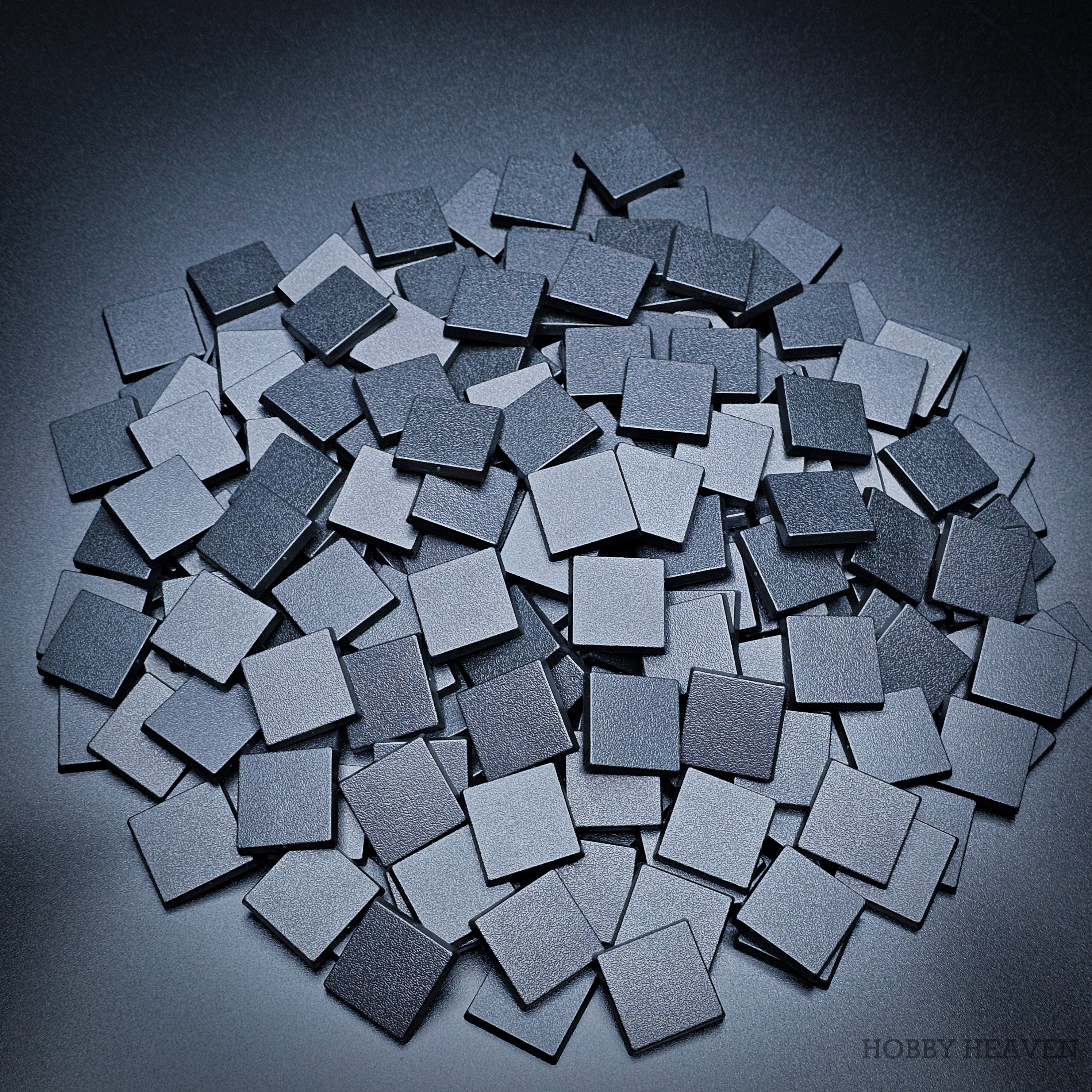 25mm Square Plain Plastic Bases