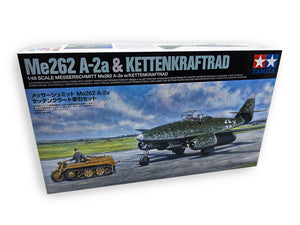 Tamiya 1/48  Me262A-2a and Kettendraftrad Model Kit 25215