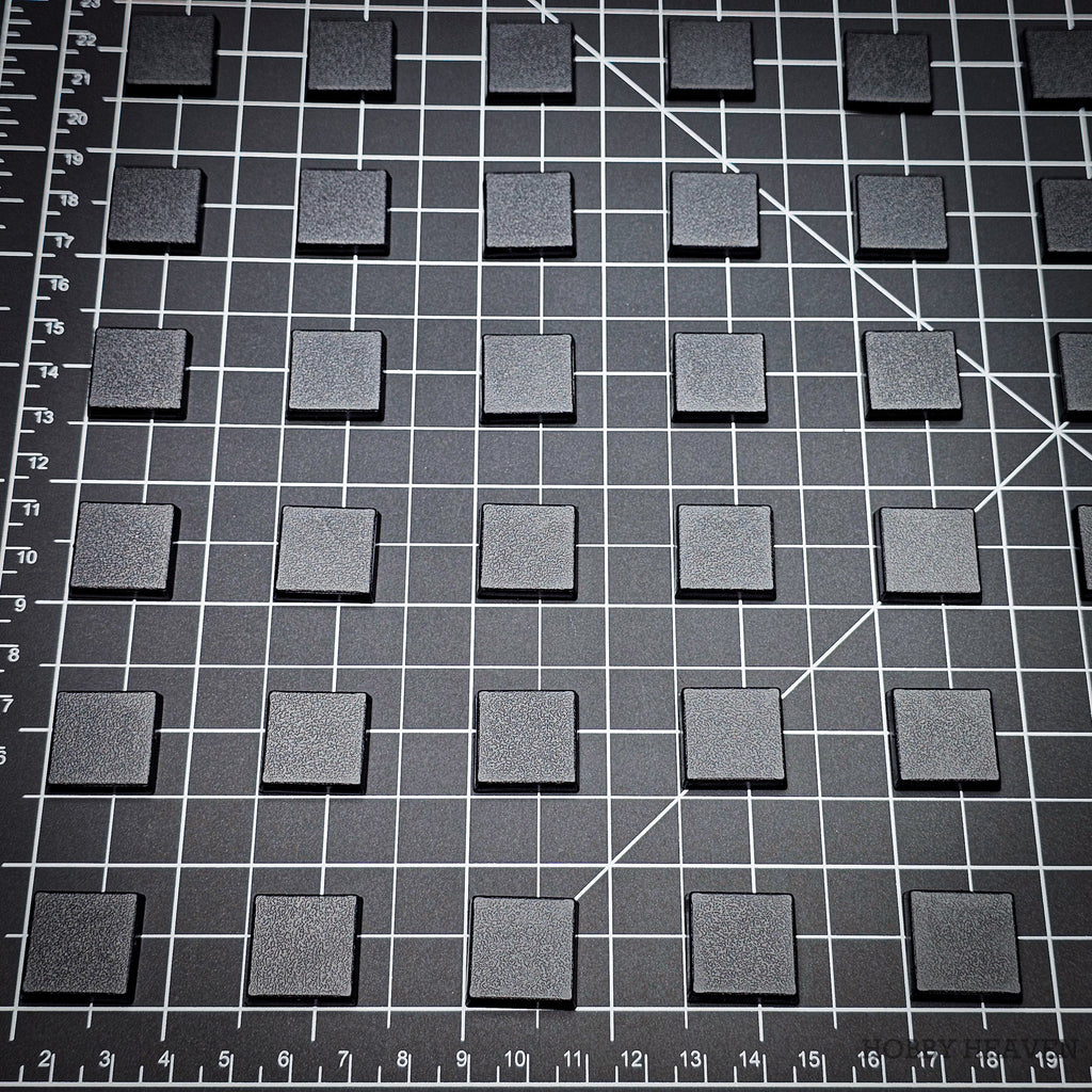 20mm Square Plain Plastic Bases for Wargaming Miniatures