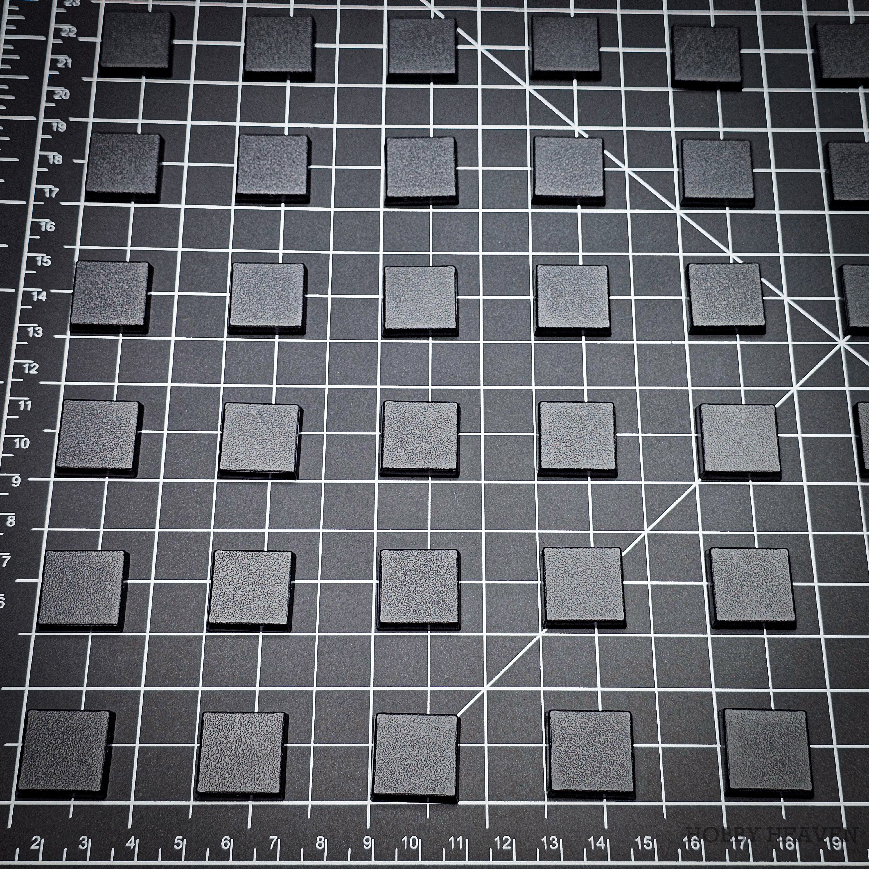 20mm Square Plain Plastic Bases for Wargaming Miniatures