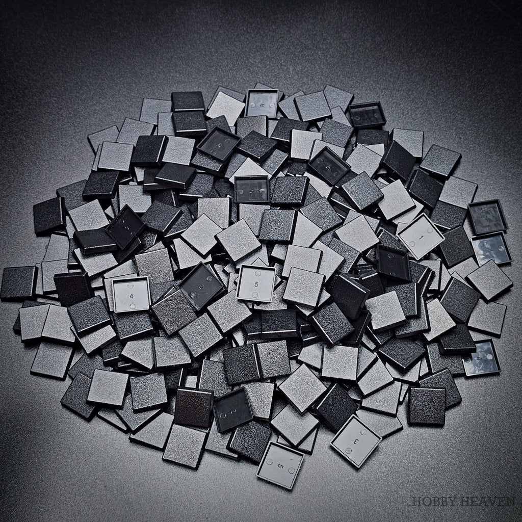 20mm Square Plain Plastic Bases for Wargaming Miniatures
