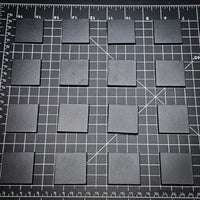 40mm Square Plain Plastic Bases
