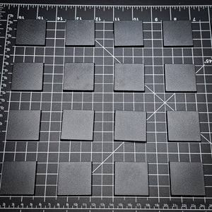 40mm Square Plain Plastic Bases