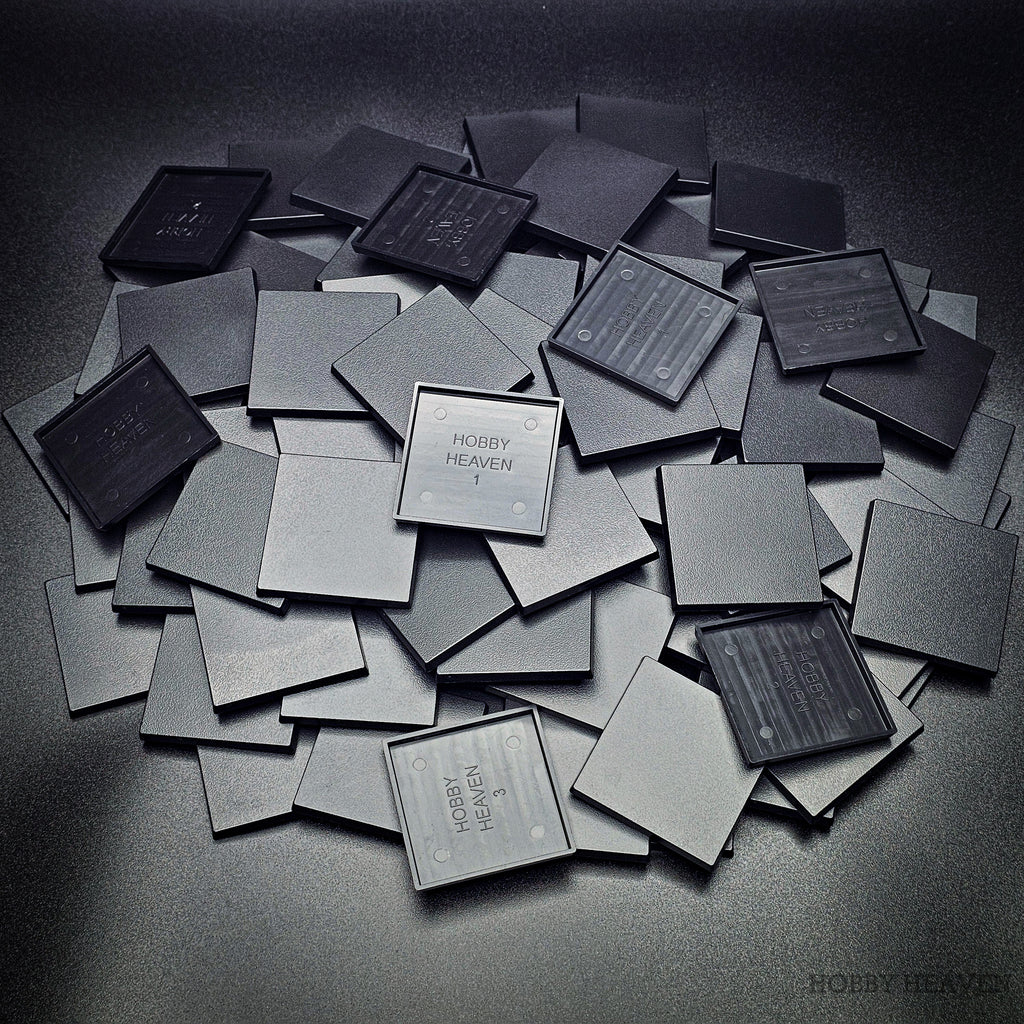 50mm Square Plain Plastic Bases