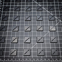 20mm Square Slotted Plastic Bases
