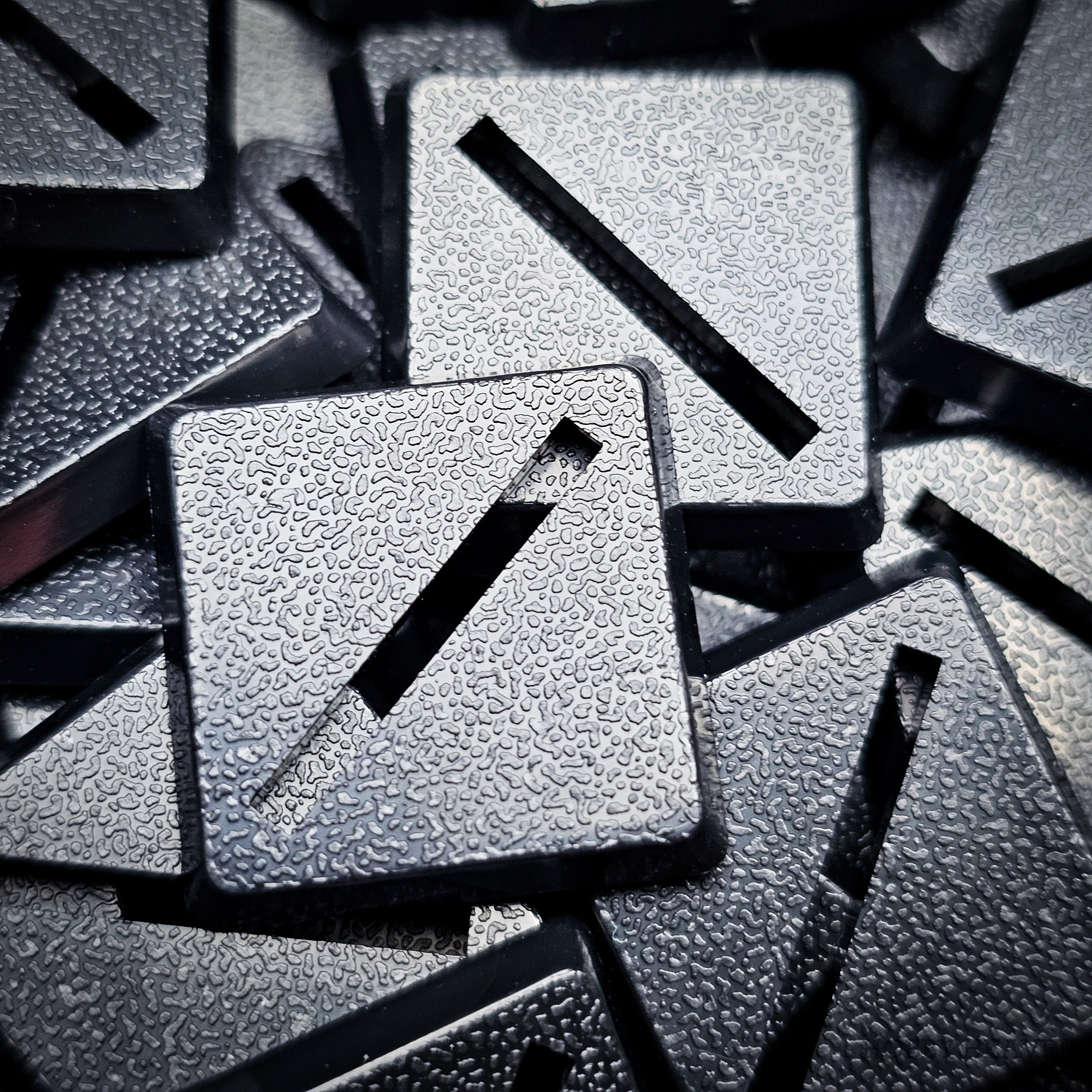 30mm Square Slotted PLA Plastic Wargaming Bases – For Tabletop Games