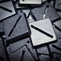 20mm Square Slotted Plastic Bases
