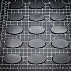 60x35mm Oval Plain Plastic Bases