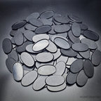 60x35mm Oval Plain Plastic Bases