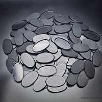 60x35mm Oval Plain Plastic Bases
