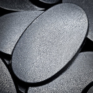 60x35mm Oval Plain Plastic Bases