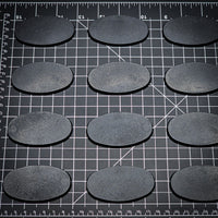 75x42mm Oval Plain Plastic Bases
