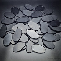 75x42mm Oval Plain Plastic Bases
