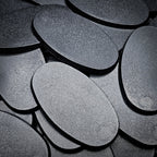 75x42mm Oval Plain Plastic Bases