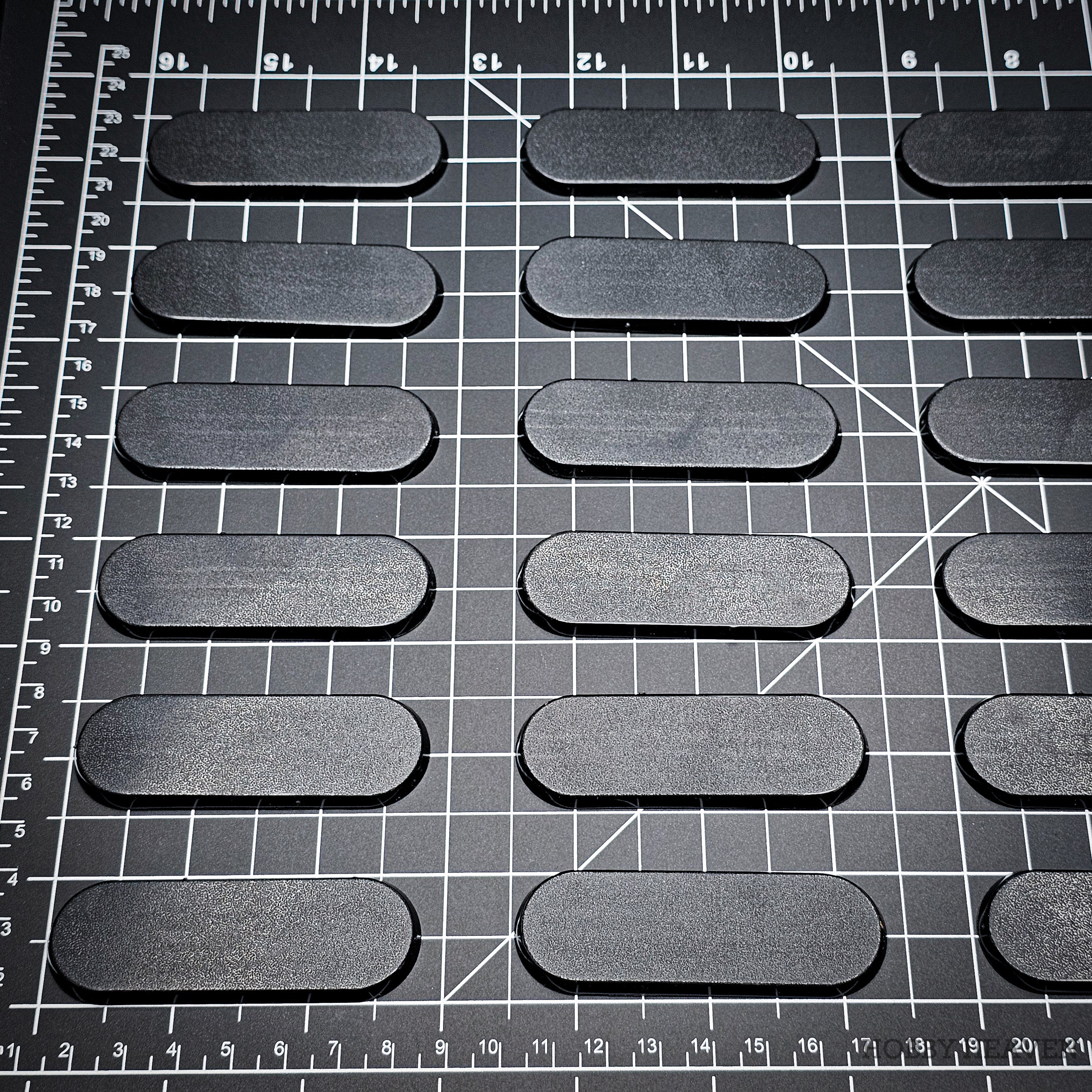 70x25mm Pill Bike Plain Plastic Bases