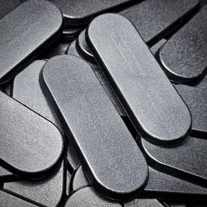 70x25mm Pill Bike Plain Plastic Bases