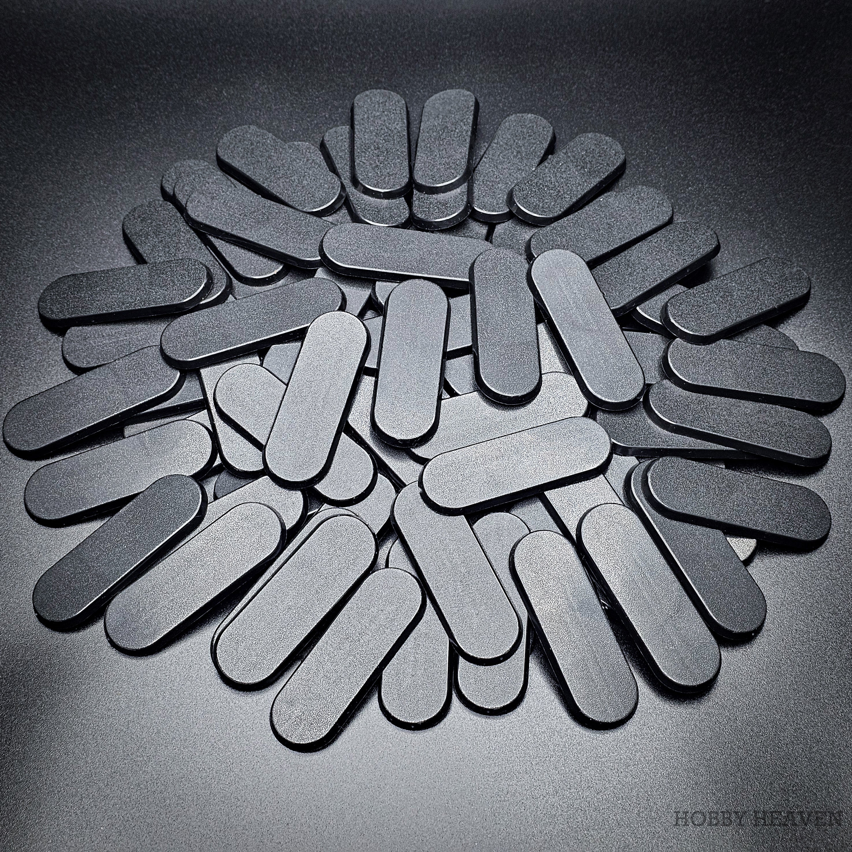 70x25mm Pill Bike Plain Plastic Bases