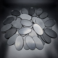 90x52mm Oval Plain Plastic Bases
