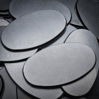 90x52mm Oval Plain Plastic Bases
