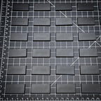 40x20mm Rectangle Plain Plastic Bases 3d Print
