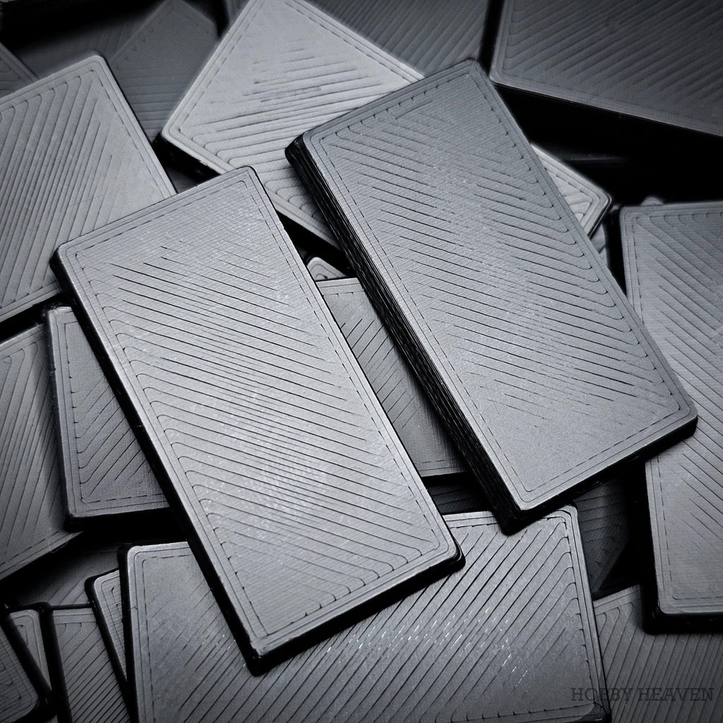 40x20mm Rectangle Plain Plastic Bases 3d Print