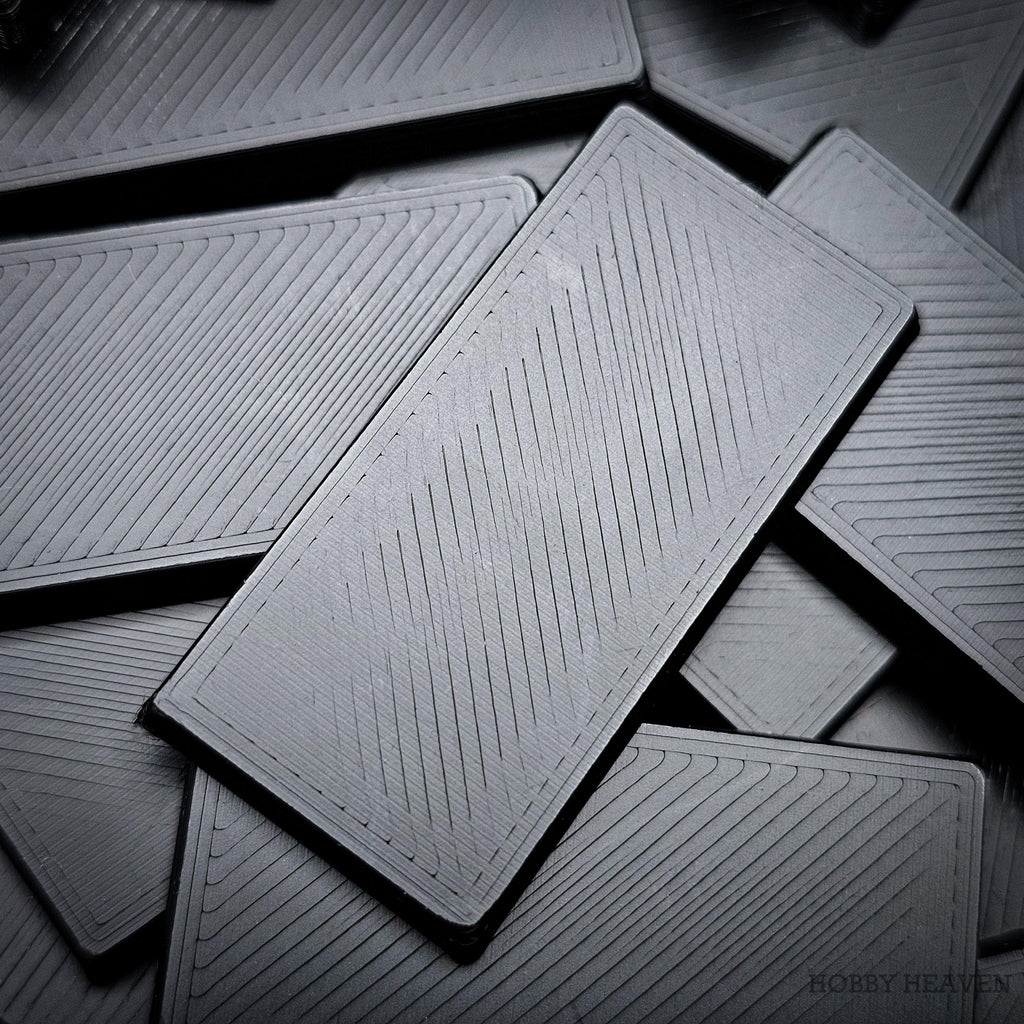 40x20mm Rectangle Plain Plastic Bases 3d Print