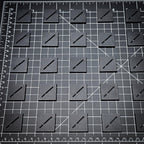 30mm Square Diagonal Slotted Plastic Bases