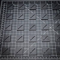 30mm Square Diagonal Slotted Plastic Bases
