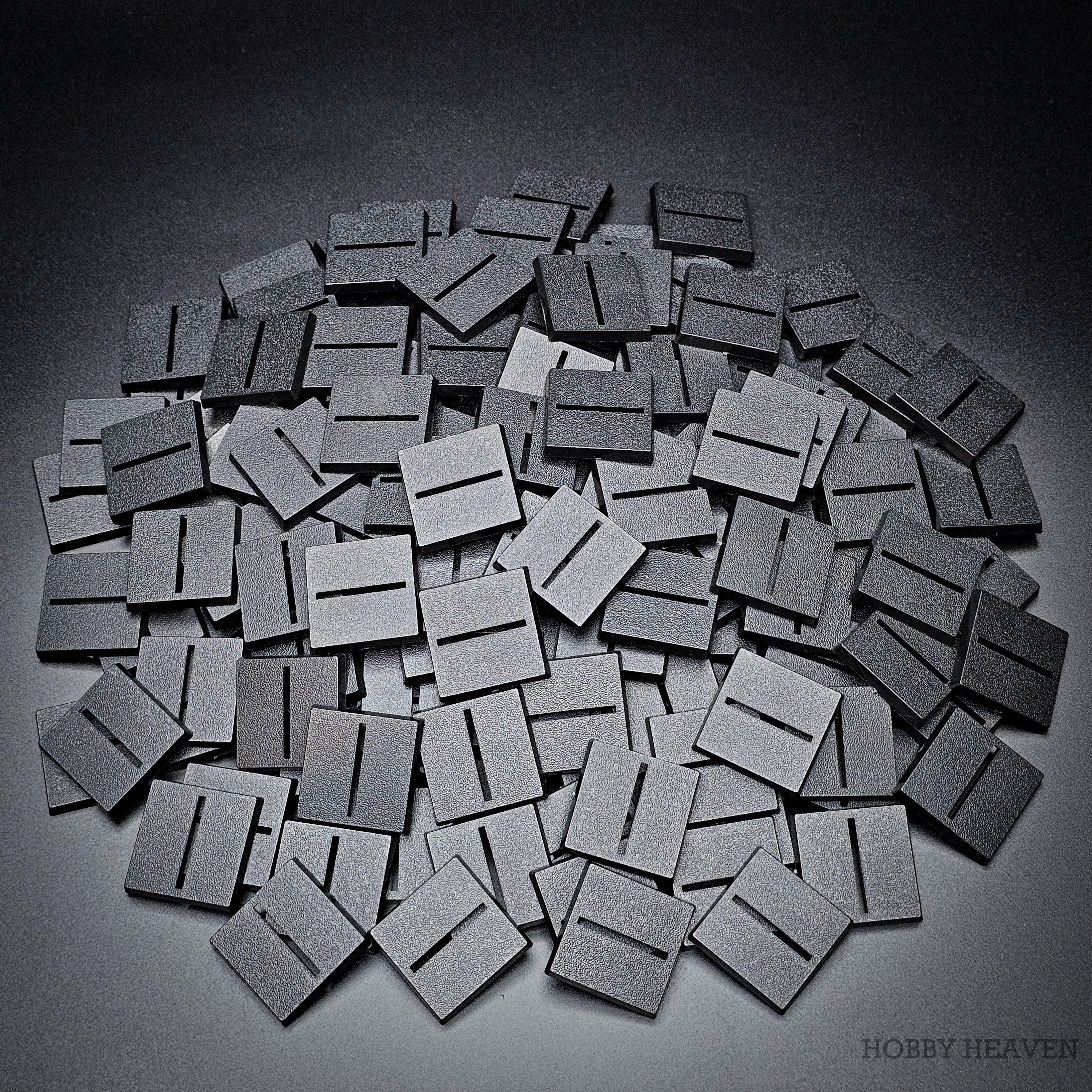 30mm Square Parallel Slotted Plastic Bases