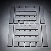 100x20mm Rectangle Plain Bases for Wargaming Miniatures 3d Print
