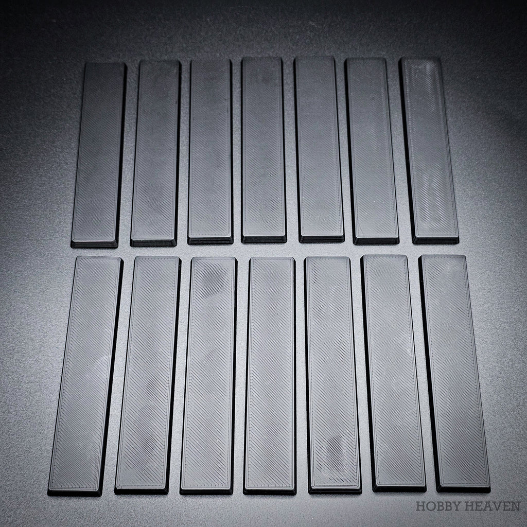 100x20mm Rectangle Plain Bases for Wargaming Miniatures 3d Print