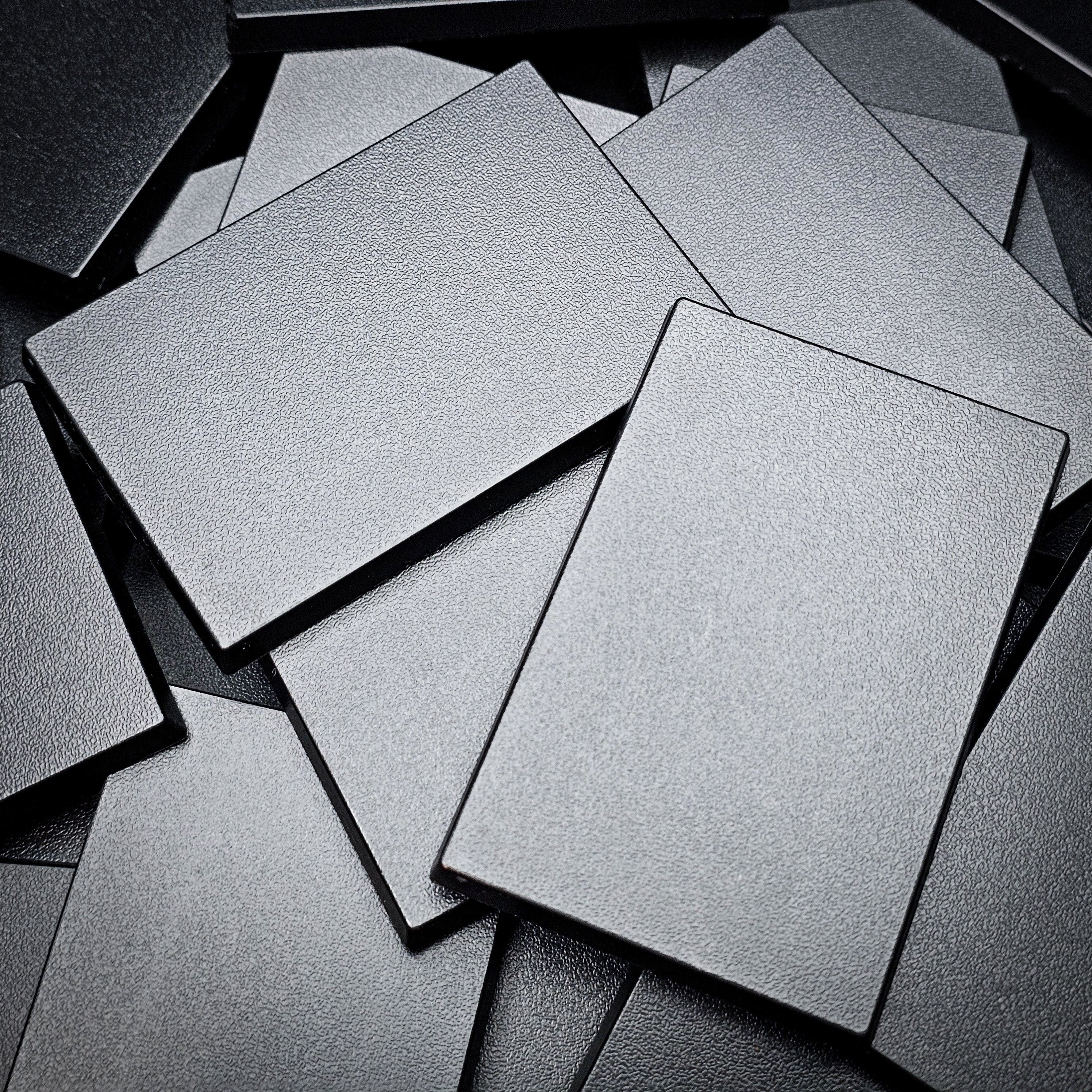 50x75mm | 75x50mm Rectangular Plain Plastic Bases | Versatile Miniature Stands