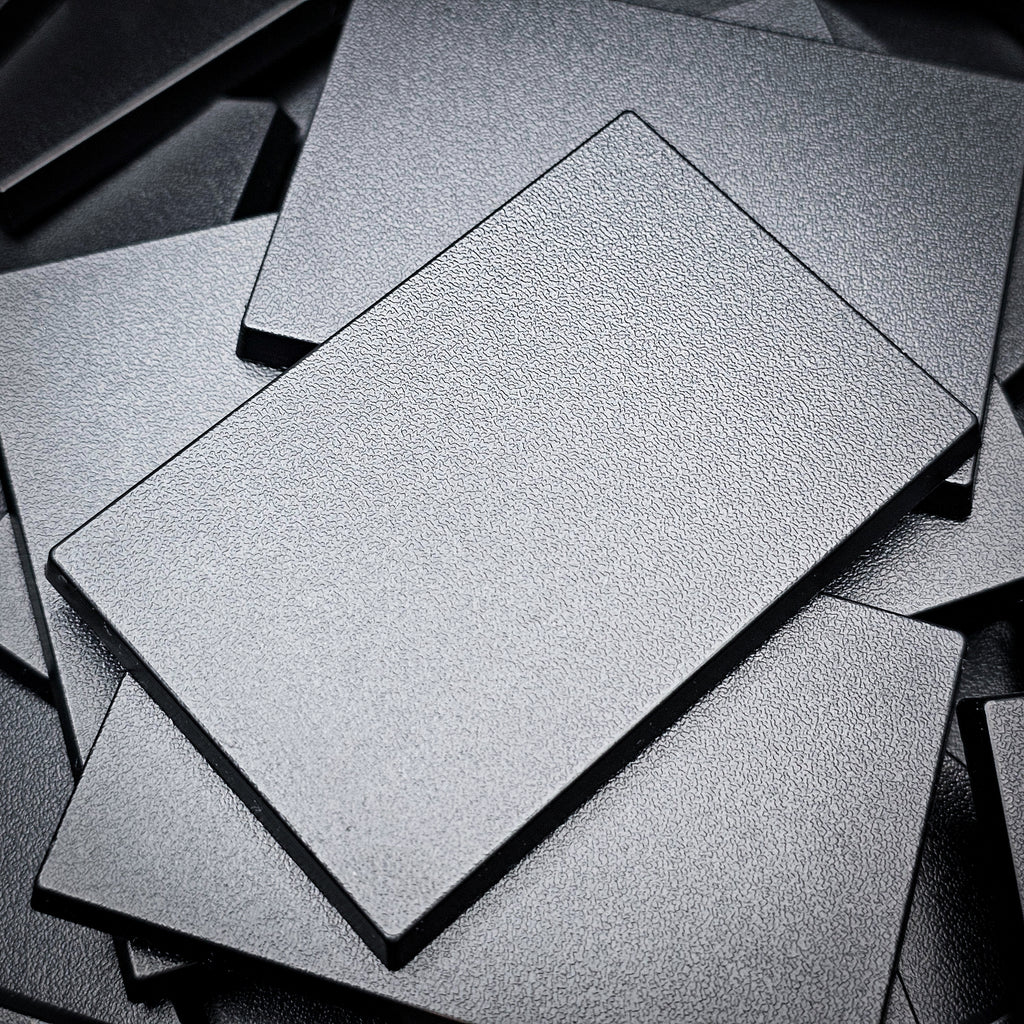 50x75mm | 75x50mm Rectangular Plain Plastic Bases | Versatile Miniature Stands