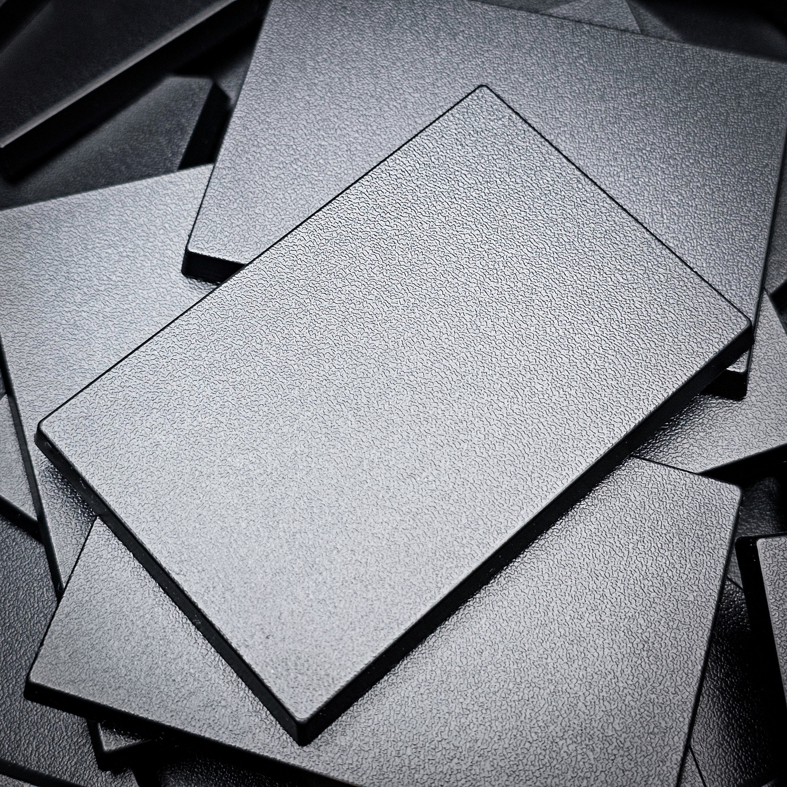 50x75mm | 75x50mm Rectangular Plain Plastic Bases | Versatile Miniature Stands