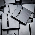 25mm Square Off Center Slotted Plastic Bases 3d Print