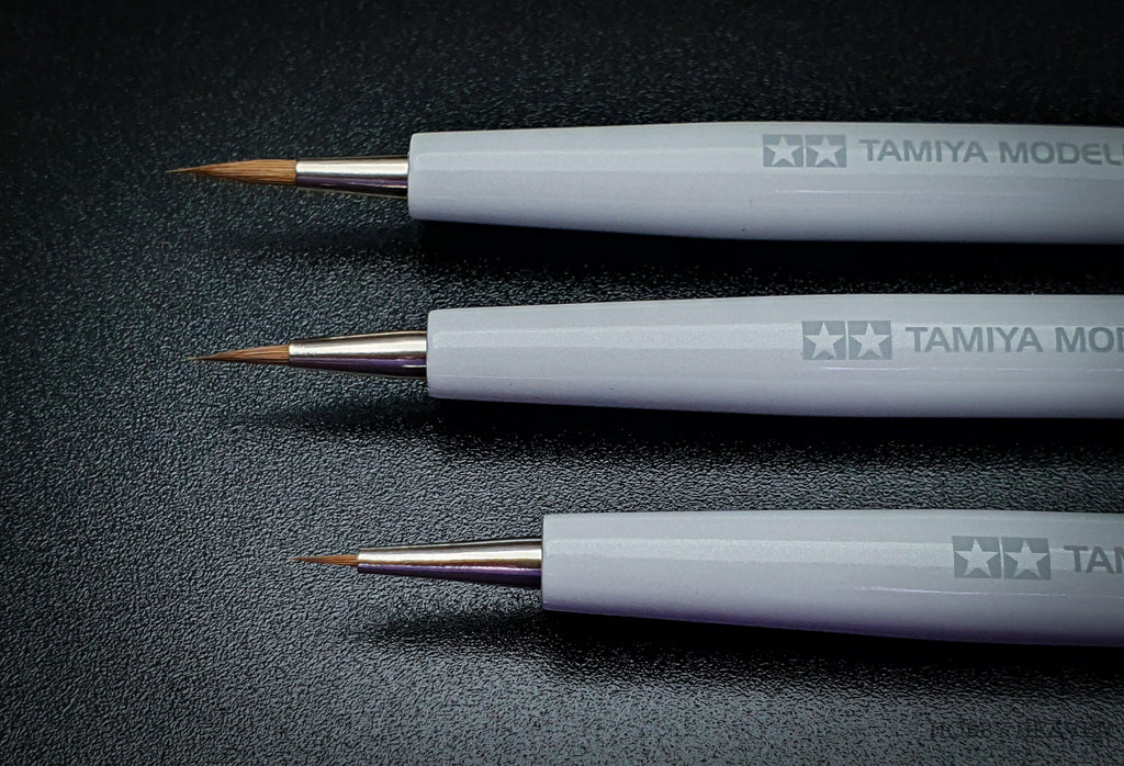 Tamiya Pro II Pointed Kolinsky Sable Brush Range - Hobby Heaven