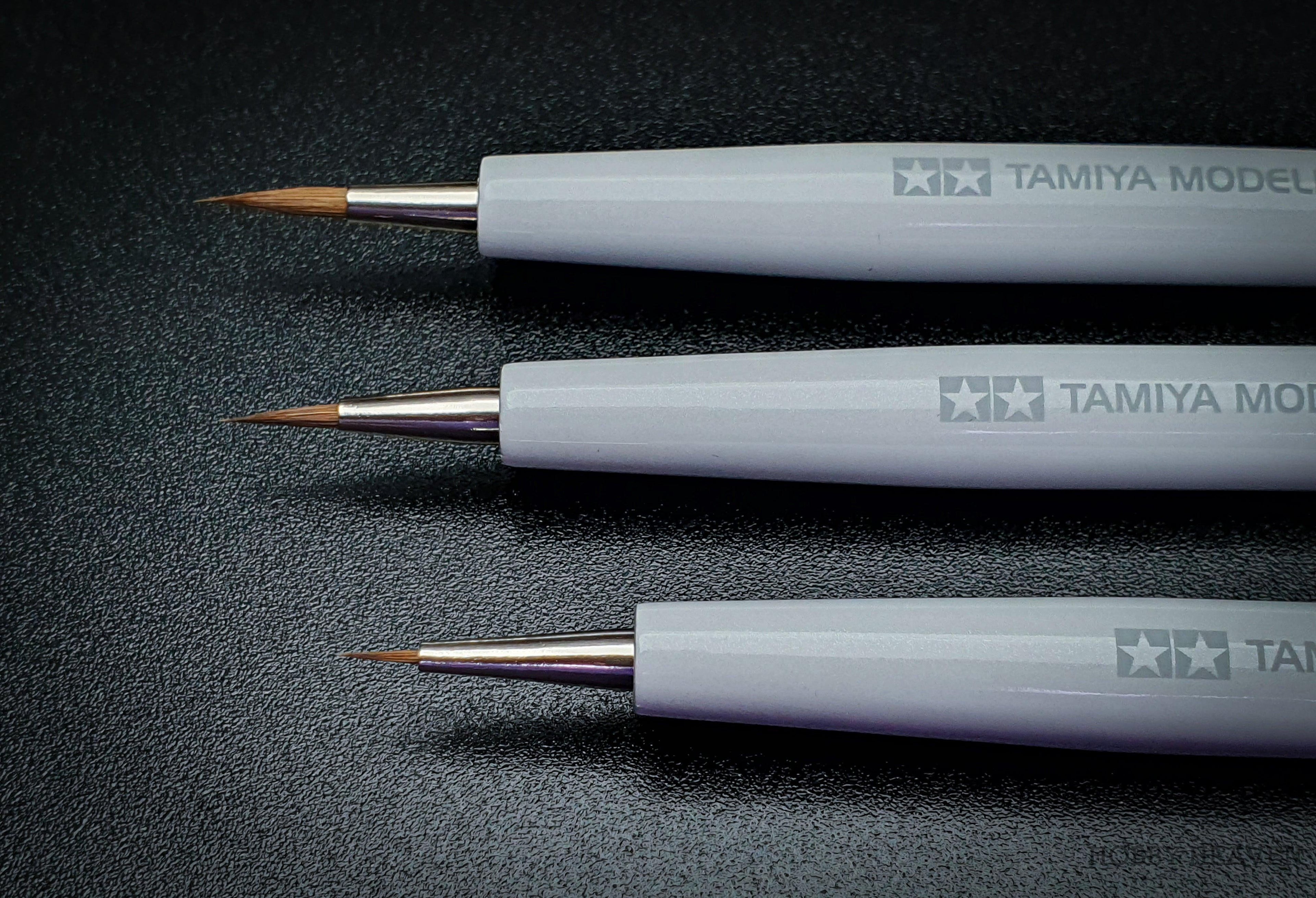 Tamiya Pro II Pointed Kolinsky Sable Brush Range - Hobby Heaven