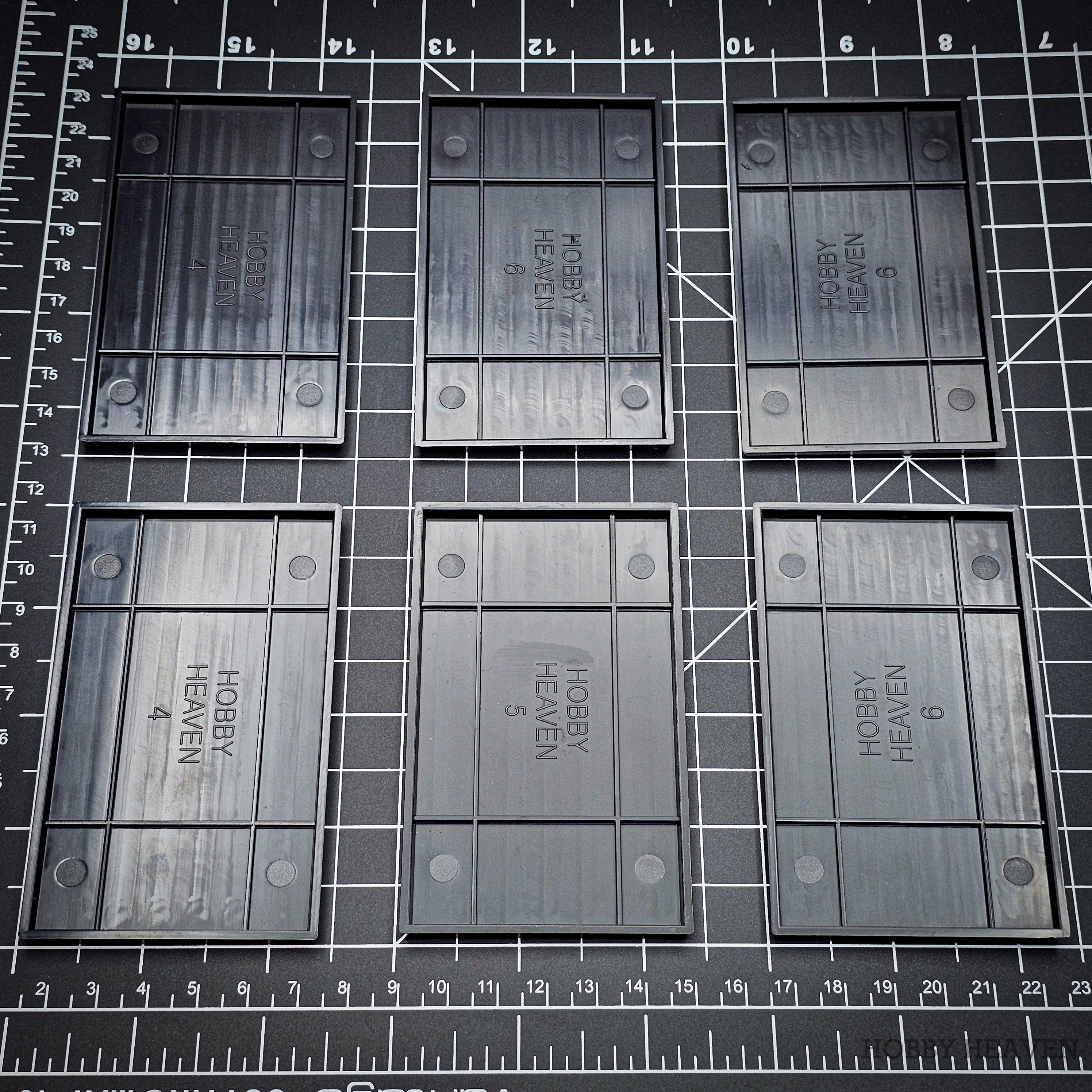 100x60mm Rectangular Plain Plastic Bases