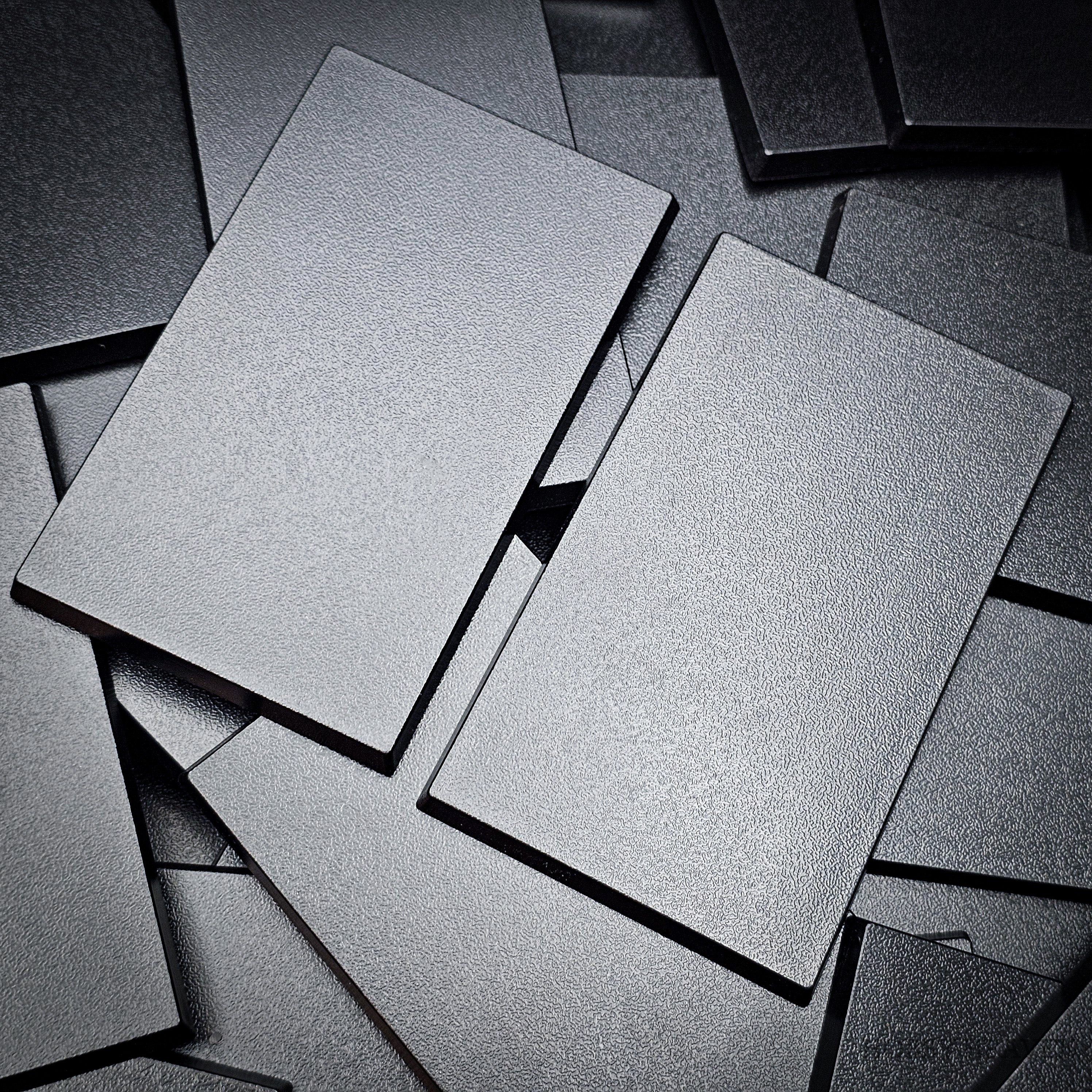 100x60mm Rectangular Plain Plastic Bases