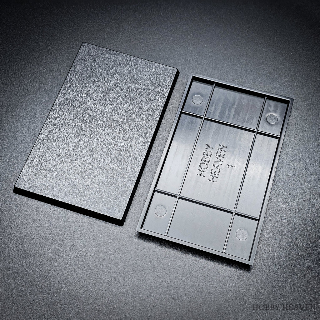 100x60mm Rectangular Plain Plastic Bases