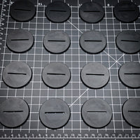 50mm Round Slotted Plastic Bases 3d Print
