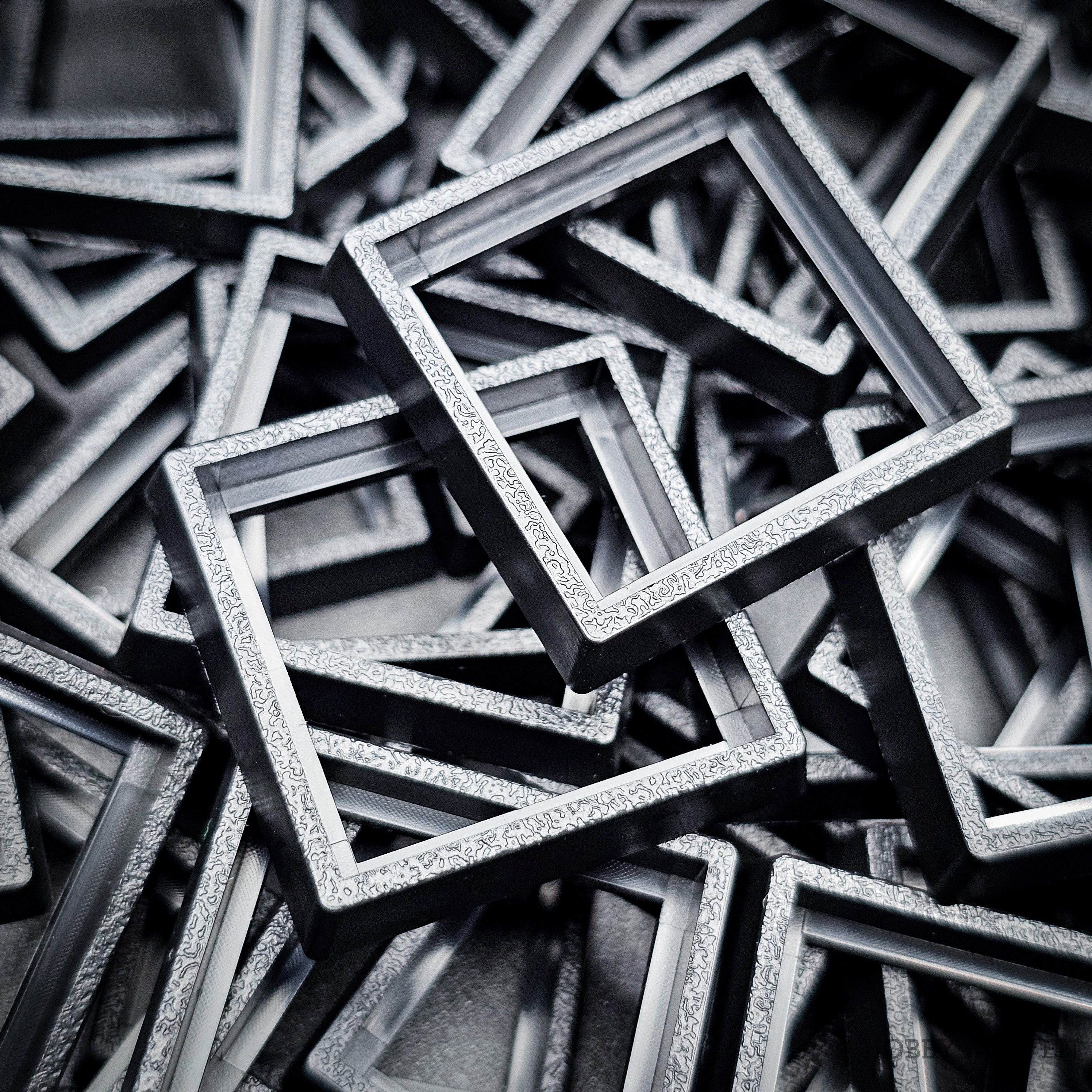 25–30mm Square Base Adapters | Injection Moulded | No Rebasing Required | Fits Popular Fantasy Miniatures