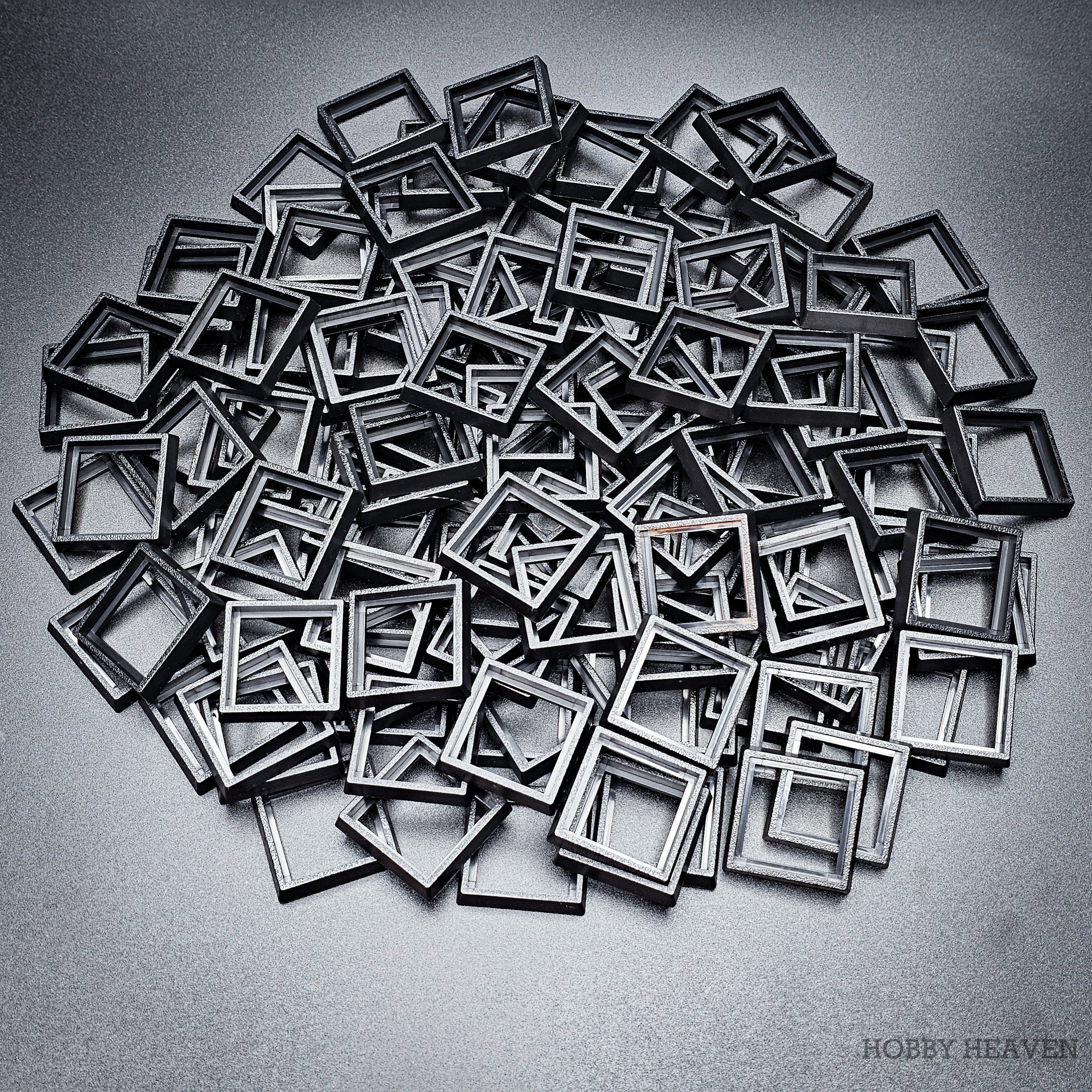 25–30mm Square Base Adapters | Injection Moulded | No Rebasing Required | Fits Popular Fantasy Miniatures