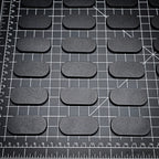 50x25mm Pill Plain Black PLA Plastic Bases 3d Print