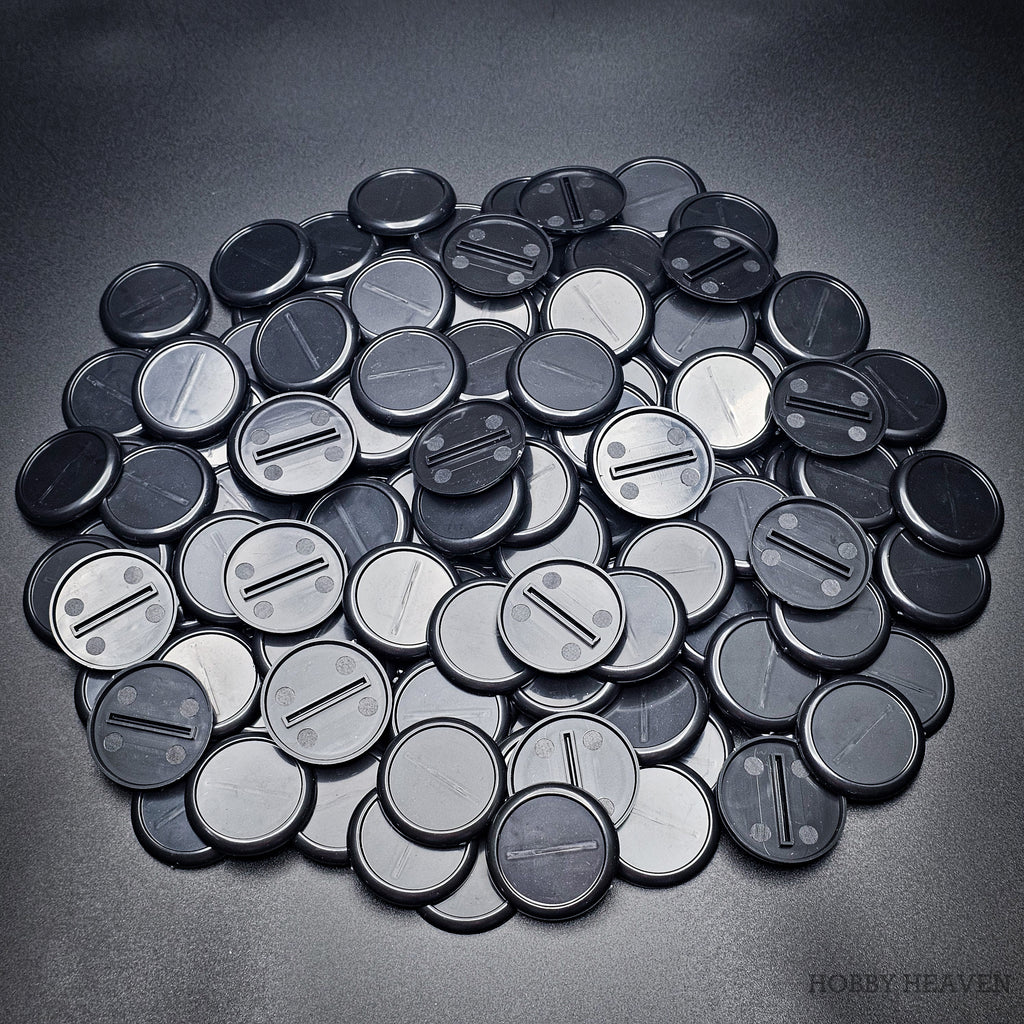 40mm Wide Lip Round Plastic Bases