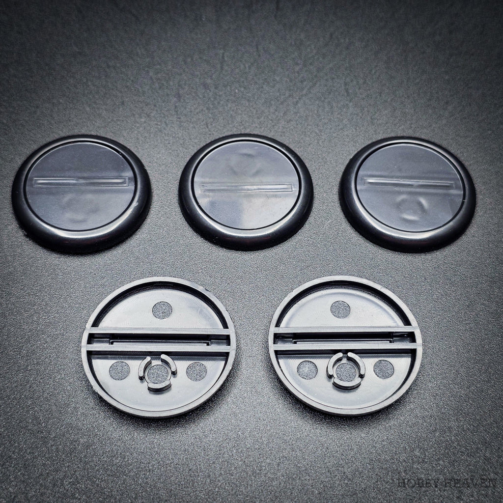 30mm Wide Lip Round Plastic Bases