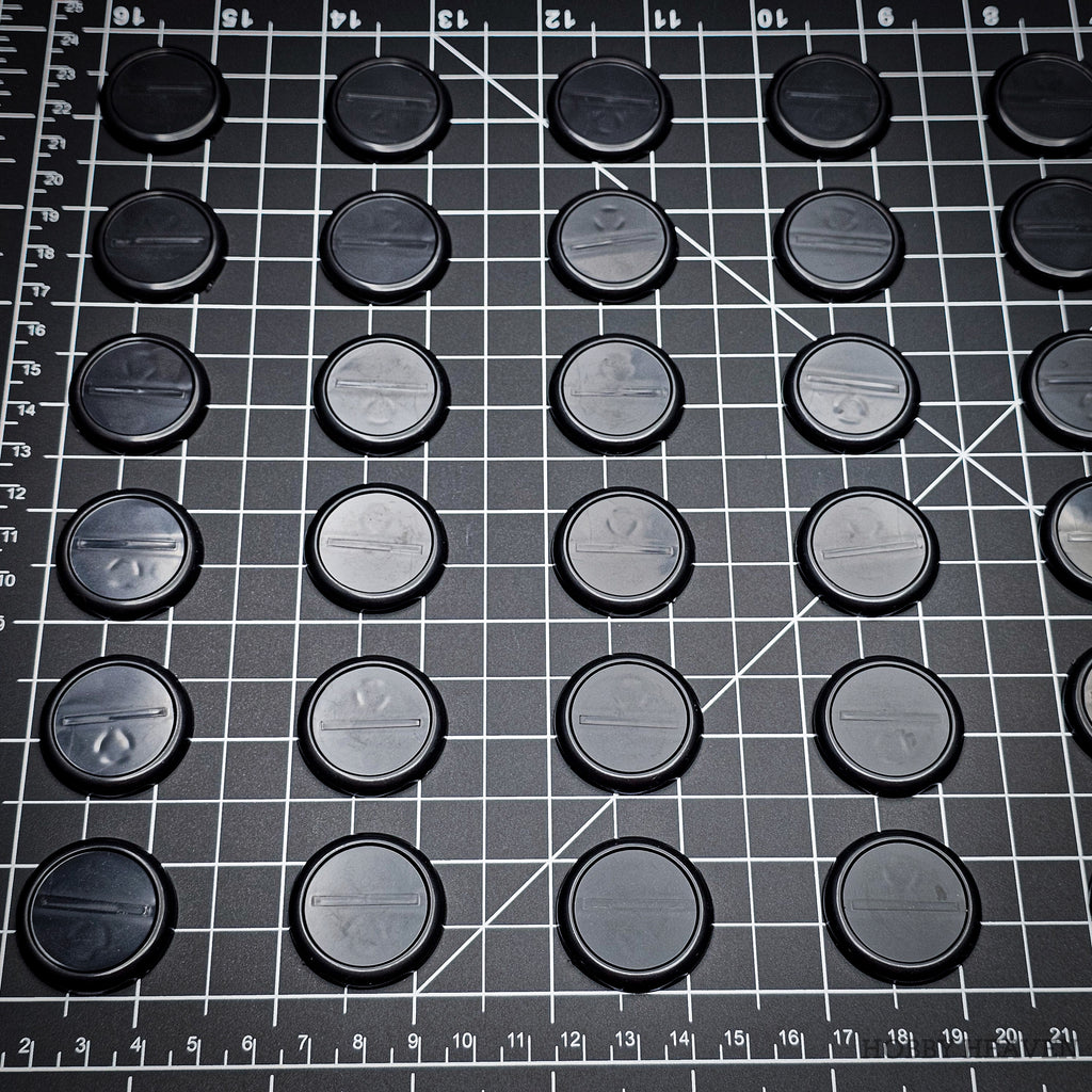 30mm Wide Lip Round Plastic Bases