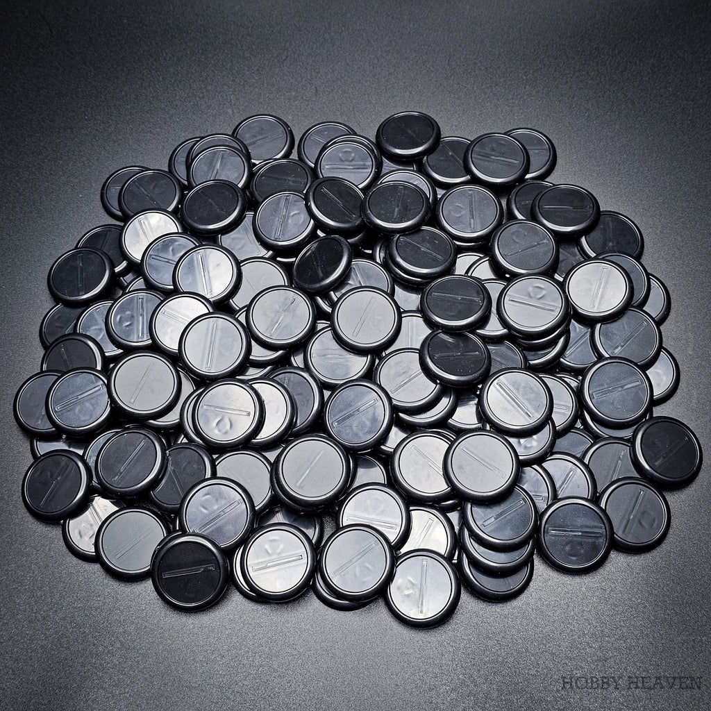 30mm Wide Lip Round Plastic Bases