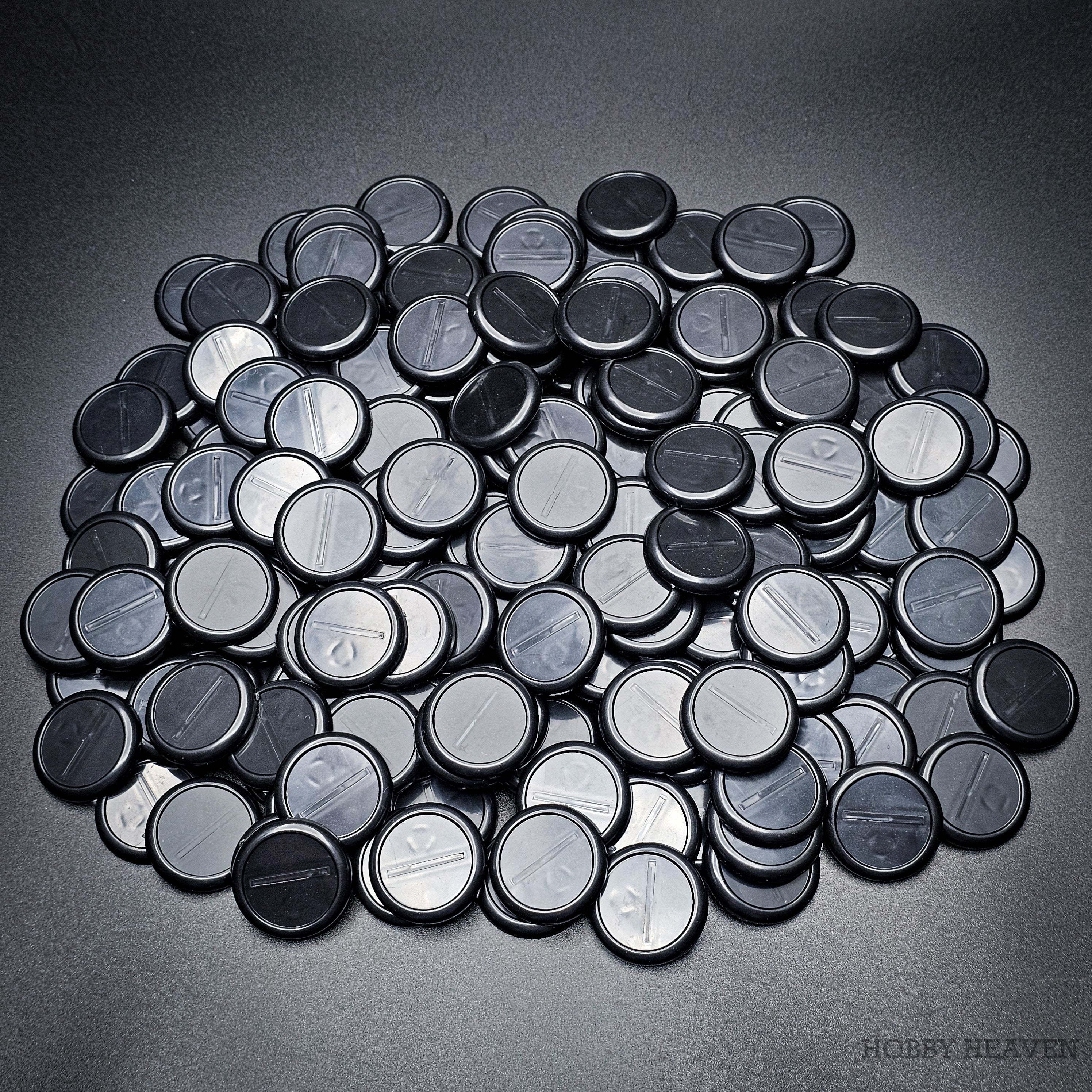 30mm Wide Lip Round Plastic Bases